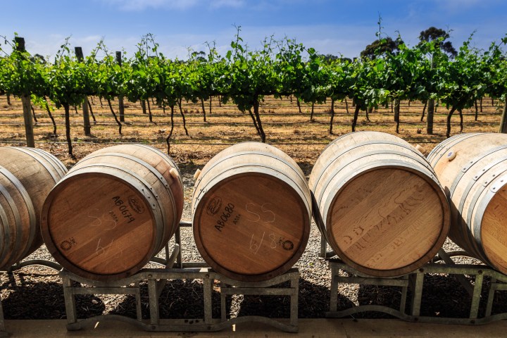 a close up of a barrel