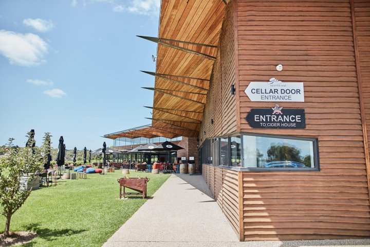 a sign on a brick building