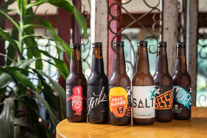 a bottle of wine on a table