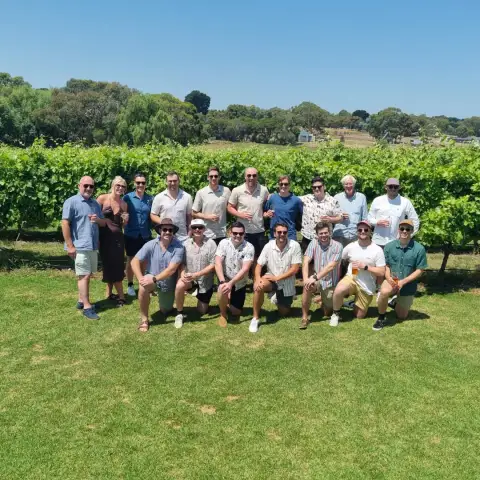 a group of people in a field