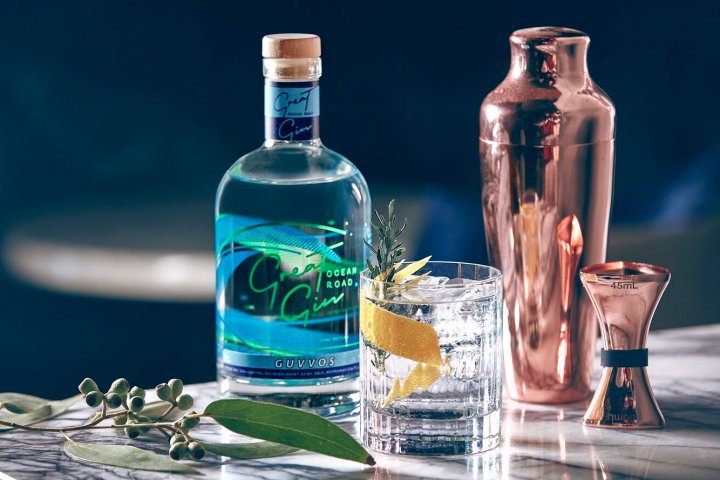 a bottle of water on a table